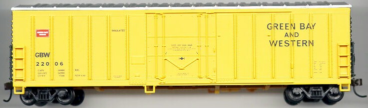 Walthers 932-4711 HO Scale 50' Waffle Side Box Car Green Bay & Western NOS#2717 